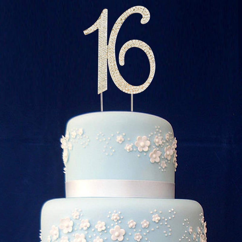 Scotamalone16 Cake Topper Premium Bling Rhinestone Diamond Gems - Image 5
